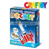 Arts & Crafts Kit Wooden Toys Color Your Tall Wooden Rocket thumbnail-3