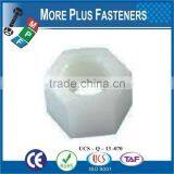 Made in Taiwan Black Metric Nylon Hex Natural Finsh Jam Plastic Hex Nut thumbnail-6