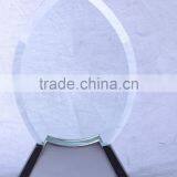 Factory Wholesale Customized Engraving Crystal Glass Trophy For Wooden Base Trophy KC-09 thumbnail-1