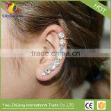 Fashion Jewelry Amazing Cuff Earrings Punk Style Earrings Women Elegant ss Cuff/ear Wrap Clip Crystal Gold Earrings thumbnail-1