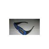 ABS Plastic Frame Linear Polarized 3D Glasses for Cinema With Color Blue and Red thumbnail-1