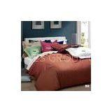 Purplish Red Dyed Full Size Queen Microfiber Bedding Sets for Home and Hotel thumbnail-1