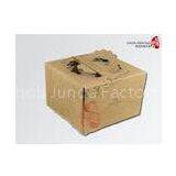 Square Cardboard Cake Boxes With Handle Recycle Kraft Paper Cake Box