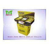 Square Advertising Paperboard Chocolate Cardboard Floor Display Stands Dump Bin