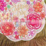 Novel Design Flower Decoration Hollow Wedding Invitation Card thumbnail-3