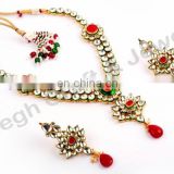 Pakistani Bridal Kundan jewellery - Wholesale real kundan jewelry - Indian ethnic bridal Kundan Jewelry