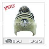 Custom Wholesale Design Fashion Winter Knitted Hat With Pom Pom thumbnail-3