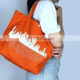Custom Personalized Red Cotton Tote Bags Printed Logo thumbnail-4
