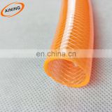 fiber transparent pvc reinforced clear braided hose pipe flexible hydraulic stainless water