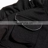 Women Zip up Buckle Close Long Ruched Sleeve Cropped Black Bomber Jacket thumbnail-5