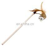 Wholesale Custom Manufacturers Cheapest OEM Classic Feather Mouse Teaser Stick Wand Cat Toy Interactive Collection Set thumbnail-5