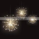 Festival Hanging Starburst String Lights 120Leds DIY Firework Silver Wire Fairy Garland Christmas Twinkle Lights thumbnail-2