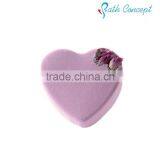 Natural Heart Shape Bath Fizzer Bath Bomb With Dry Flower Supplier's Choice thumbnail-2