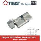 A65SN-L01:Trust 65mm Euro Profile Brass Thumb Turn Lock Cylinder thumbnail-1
