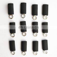 Fireproof Fabric Brand Rubber Woven Leather String Custom Zipper Puller