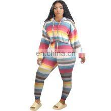 Wholesale Custom Pattern Fashion Cute Sports Long-sleeved Colorful Casual Sports Hooded Sweater Plus Size Jogging Suit Pullover thumbnail-4
