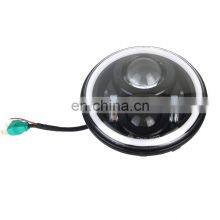 Shanghai Sanfu Car Accessories Fit For Jeep W Rangler JK 07-17 J223 LED Head Lamp With LED Ring 7'' Headlights With Angel Eye