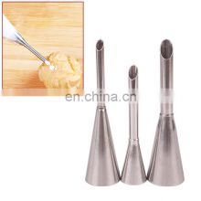 Puff Cake Tip Pastry Cream Butter Stainless Steel Nozzle Decor Baking Piping Tube DIY Kitchen Home