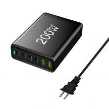 GaN Charger 200W USB C Wall Charger Station PD Fast Charging For IPhone Samsung Xiaomi For Best Hot Seller Product On Amazon thumbnail-3