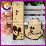 Beige Printing Custom Cheap Luggage Tag String