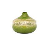 High Quality Best Selling Eco Friendly Spun Bamboo Laccquer Ombre Style Green Vase From Vietnam thumbnail-1
