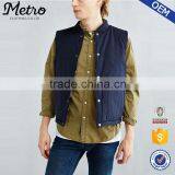 New Style Zip Up Wool Mens Sleeveless Fleece Reversible Vest thumbnail-1