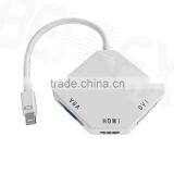 3-in-1 Mini Displayport Adapter DP to VGA DVI for MacBook thumbnail-2