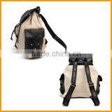 Beautiful Vintage Canvas Leather Teenager Girls Bag Backpack thumbnail-4