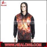 Healong wholesales long sleeves solid submation full body hoodie