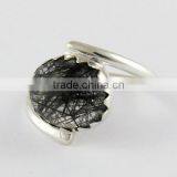 Rich Design !! Black Rutile 925 Sterling Silver Ring, 925 Silver Jewelry, Handmade Silver Jewelry thumbnail-3