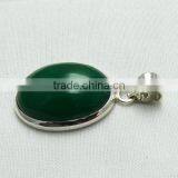 Aura Of Beauty Green Aventurine Pendant, Online Silver Jewellery, Fine Silver Jewellery thumbnail-4