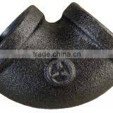 black malleable cast iron pipe fittings 90degree NPT THREADS pipe fitting elbow