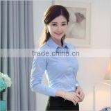 Factory Price Plain Cotton Long Sleeves Women Dress Open Shirt thumbnail-6