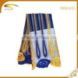 2016 Wholesale High Quality Latest Italian Decorative Embroidery 3D Patterned Chiffon Silk Fabric Market in Indian thumbnail-3