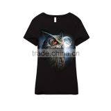 dark evil 3d animal round neck t shirt for girls