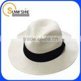 SUNNY SHINE Fashion Beige Shade Flat Brim Straw Hat thumbnail-1