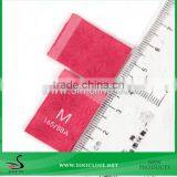 Sinicline Weaving Technics Damask Red Size Label for Garment