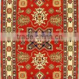 5 Rust Cream Kazak Carpets made with fine Hand Spun wool