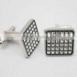 Men's Jewelry Square With Crystal Cufflinks Groom Cufflinks With Crystals thumbnail-3