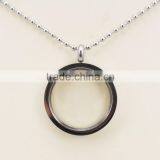 Round Stainless Steel Shiny Locket Pendant With Photo Blank Photo Pendant thumbnail-5