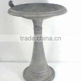 8008351F-Tall Metal Bird Feeder Birdbath