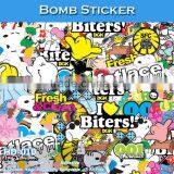 HD-011 CARLIKE Durable Bomb Stickers Decorative Vinyl Film thumbnail-2