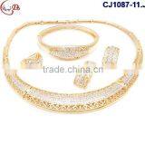 CJ1087 Gold Latest Italian Fashion Top High Quality Various Design Jewelry With Rhinestone Matching Dress for Party/wedding thumbnail-6
