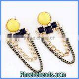 Wholesale Hot Brand Fashion Acrylic Dangle Statement Earrings CE-D006 thumbnail-1