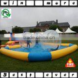 Inflatable Water Park Games,inflation Fun Water Pool With Trampoline Games for Kids