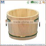 Shuanglong Supply Round Shape Home Decorate Small Wooden Bucket
