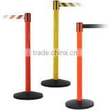 Plastic Safety Barrier Retractable Strap Stanchion Belt Post Barrier thumbnail-2