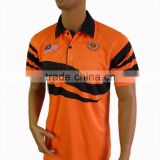 short sleeve polyester high quality sublimation polo shirt