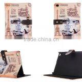 Retro Colorful Painting Flip Standing Pu Leather Case For IPad Pro With Sleeping Function thumbnail-1