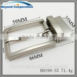 Nickel Brush Polishing Reversible Pin Buckle Turning Pin Buckle Twisting Pin Buckle for 35mm Men Belt